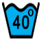 Bei max. 40 °C waschen