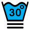 Bei max. 30 °C waschen